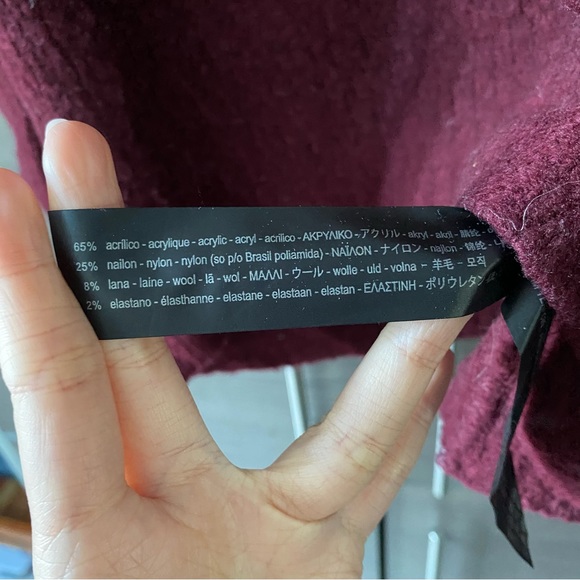 Zara Burgundy Sweater - Picture 4 of 4